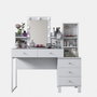 Hanah Home Mesa de Maquillaje Blanca con 9 Focos